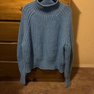 H&M Sky Blue Turtleneck Sweater